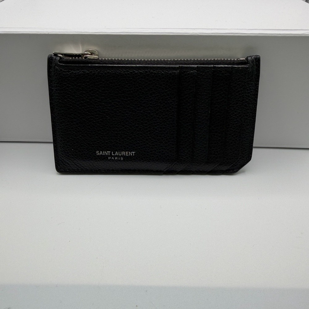 Saint Laurent Black Multi Card Holder